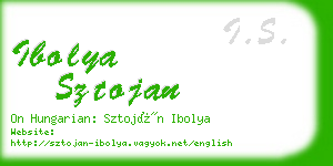 ibolya sztojan business card